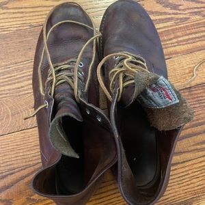 Mens used red wing leather boots US SIZE 9